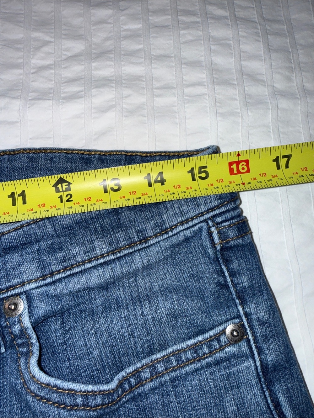 Ralph Lauren Blue Straight-Leg Denim Jeans - Picture 9 of 10
